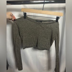 Striped Cropped Long Sleeve